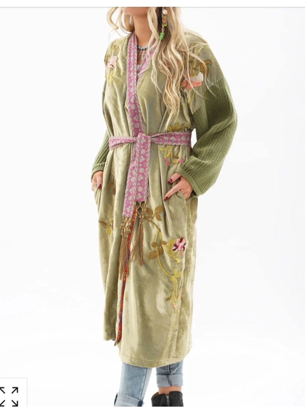Aratta Silent Journey Something Magical Velvet Coat NWT - Picture 3 of 14